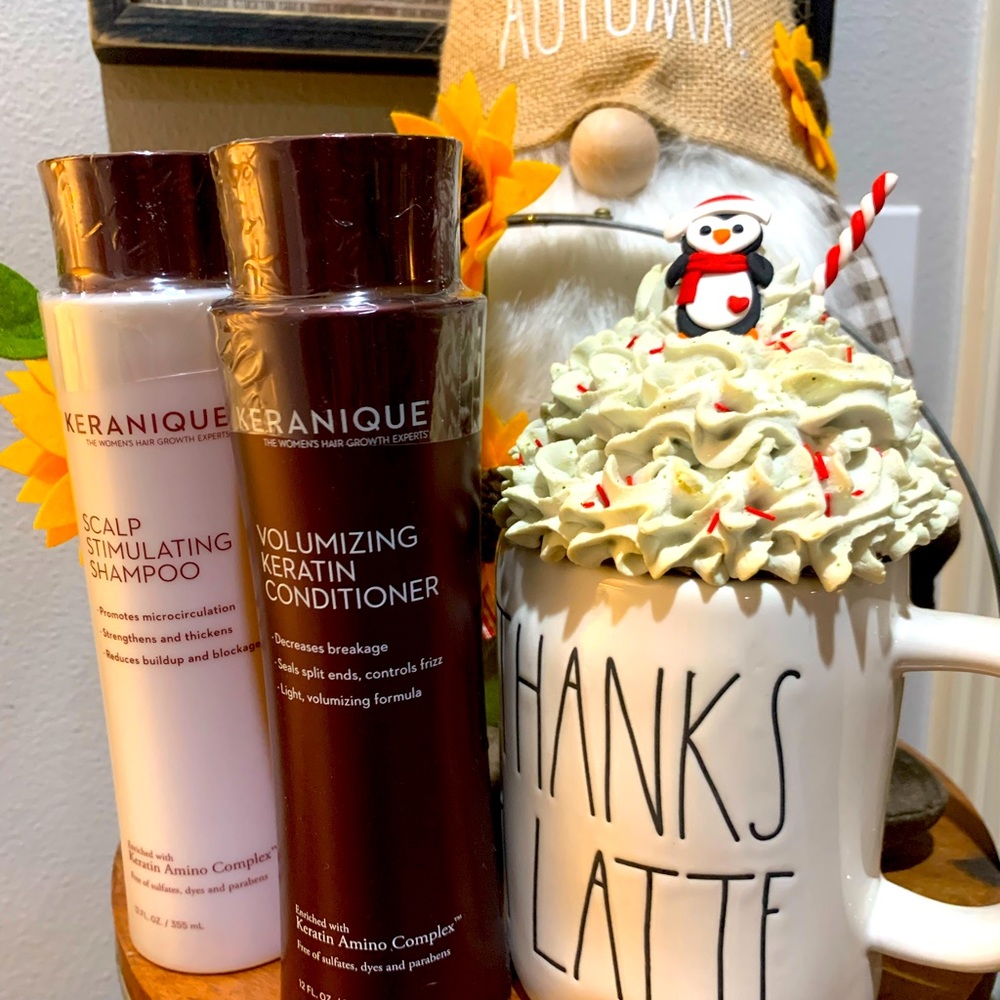 Full size **authentic** Keranique shampoo and conditioner.
